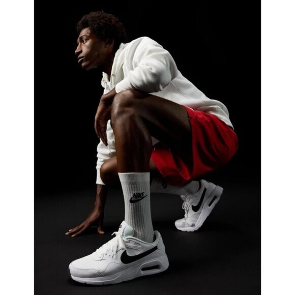 ⚡Nike Men's White/Black/White Air Max SC Everyday Breathable Casual Sneakers - Picture 2 of 7